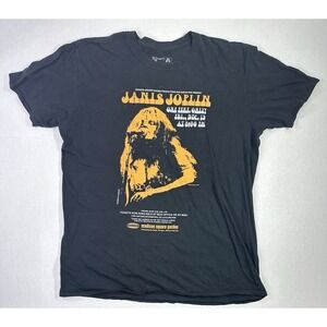 Janis Joplin Madison Square Garden Concert T-Shirt Women's Small Black
